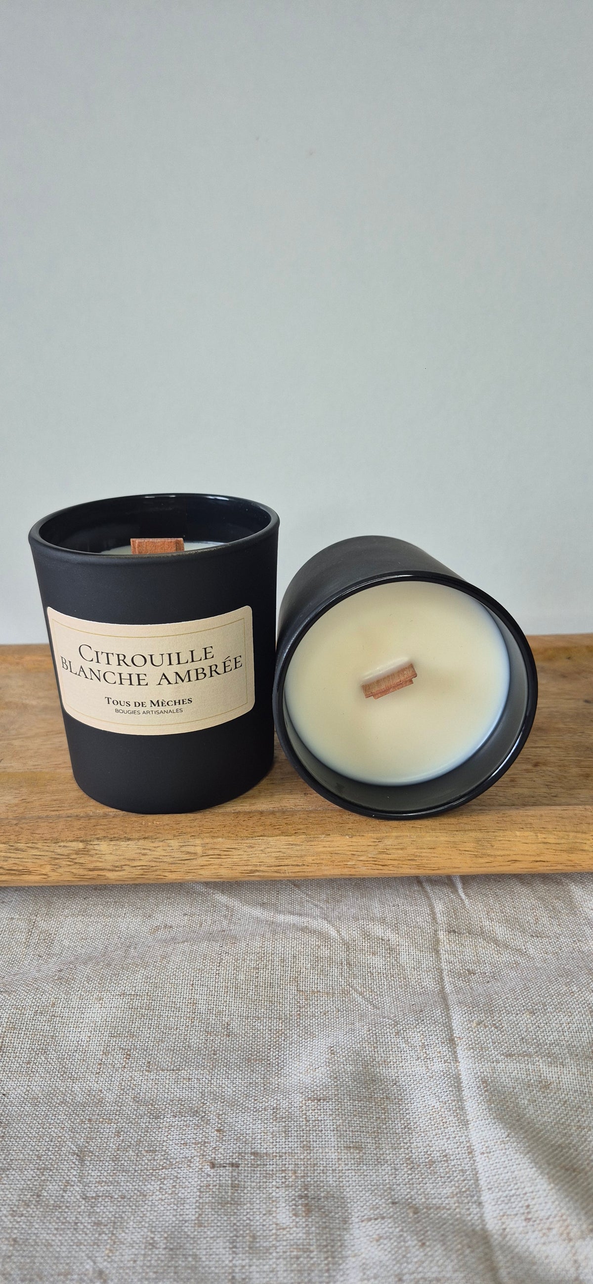 Citrouille Blanche Ambrée - Bougie ±160gr